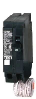 Self-Test GFCI Breaker, Single Pole, 20-Amp