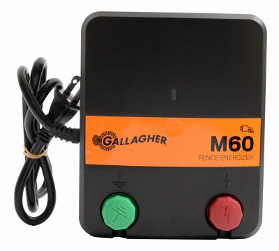 Electric Fence Charger, M60, 0.6 Joules, 110-Volt