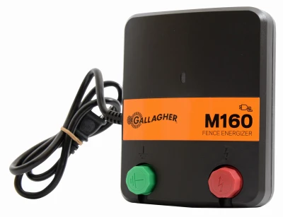 Electric Fence Charger, M160, 1.6 Stored Joules, 110-Volt