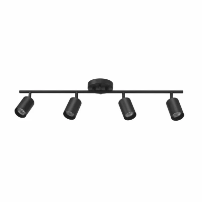 4-light Halogen Track Lighting Fixture In Oil-rubbed Bronze With Pivoting Heads