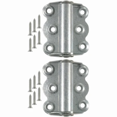 Self-Closing Storm Door Hinges, Galvanized, 2-3/4 In., 2-Pk.