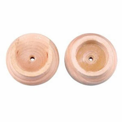 Closet Rod Pole Socket Set, Unfinished Wood, Pr.