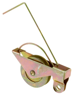 Spring Tension Roller Assembly, 1 In. Outside Diameter, Concave Edge