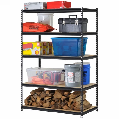 5-Shelf Shelving Unit, Heavy-Duty Steel, 24 x 48 x 72-In.