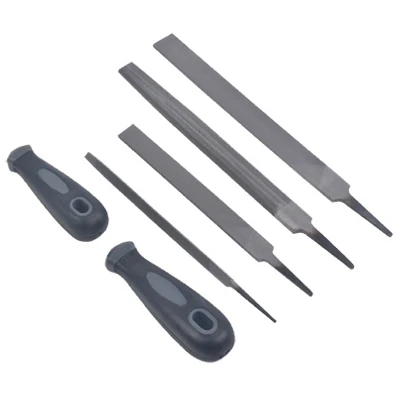 6-piece File Set With T12 Steel Blades And Double Color Handles
