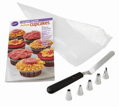 Cupcake Decorating Book Set with Step-by-Step Instructions and Creative Designs