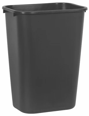 Wastebasket, Black, 41-Qt.