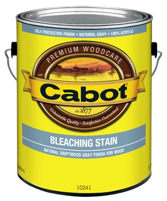 Bleaching Stain, Acrylic, Natural Driftwood Gray, 1-Gallon