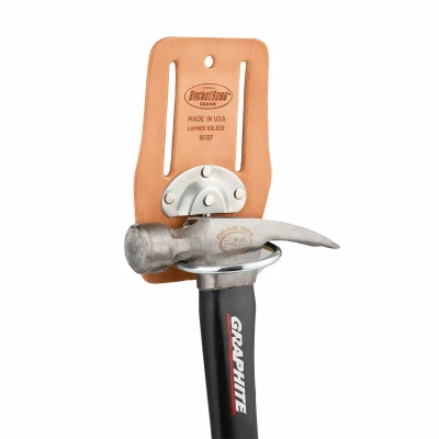 Swinging Hammer Holder with Durable Steel Construction and Easy Wall Mount Design
