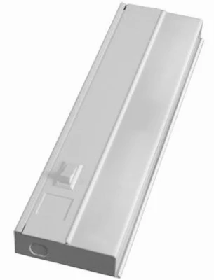 Under-Cabinet Fluorescent Light Fixture, White, Direct-Wire, 13-In.