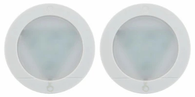 LED Puck Lights, Battery Operated, 2-Pk.