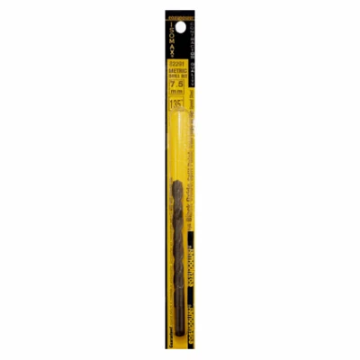 Black Oxide Drill Bit, High Speed Steel, Jobber Length, 7.5mm - Eazypower