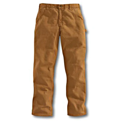 Dungaree Work Pants, Washed Duck, Loose Original Fit, Brown, 30 x 32 In.