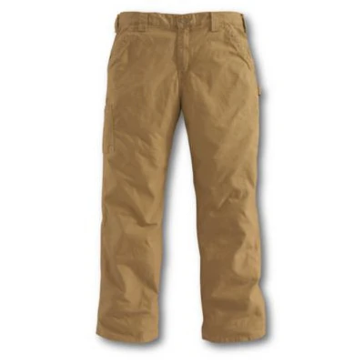 Dungaree Work Pants, Canvas, Loose Original Fit, Dark Khaki, 33 x 32 In.