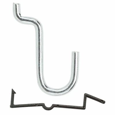 Pegboard Curved Angle Hook, 1/2 In., 8-Pk.