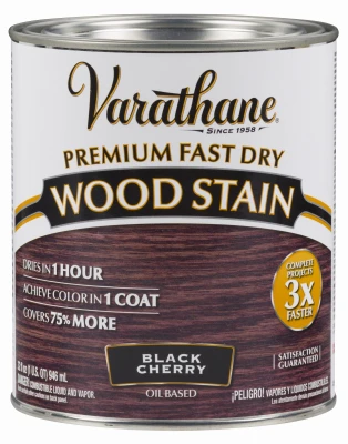 Fast Dry Interior Wood Stain, Oil-Based, Black Cherry, 1-Qt.