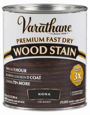 Fast Dry Interior Wood Stain, Oil-Based, Kona, 1-Qt.