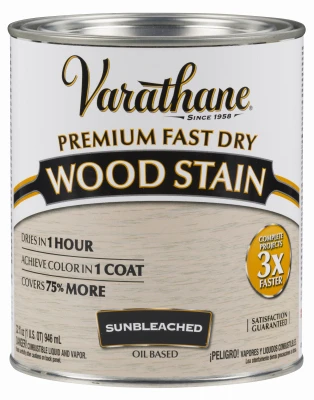 Fast Dry Interior Wood Stain, Oil-Based, Sun Bleached, 1-Qt.