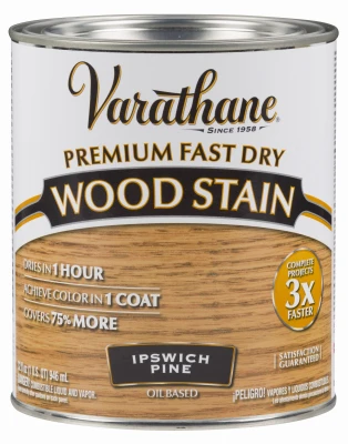 Fast Dry Interior Wood Stain, Oil-Based, Ipswich Pine, 1-Qt.