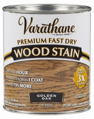 Premium Wood Stain, Oil Based Interior, Golden Oak, Qt.