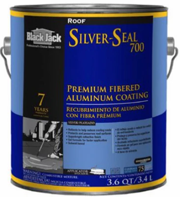 Silver Seal 700 Premium Fibered Aluminum Coating, 3.6-Qt.