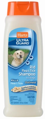 Ultraguard Flea & Tick Oatmeal Dog Shampoo For Dogs, 18 oz.