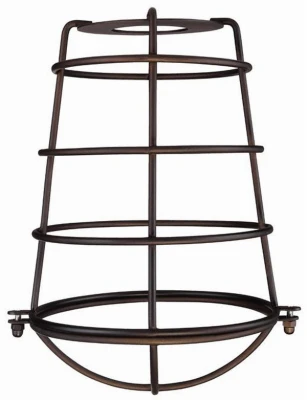 Cage Lamp Shade, Oil-Rubbed Bronze, 8-In.