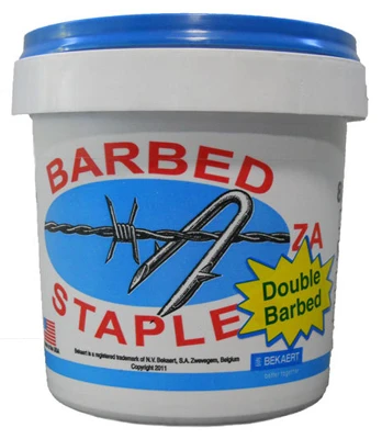 Fence Staples, 8 Gauge, 1.75 In., 8 Lb. Bucket