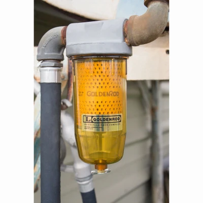 Goldenrod Fuel Tank Filter with 1 Inch National Pipe Thread Top Cap for Fuel Systems