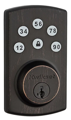 Power Keyless Entry Deadbolt, Bronze