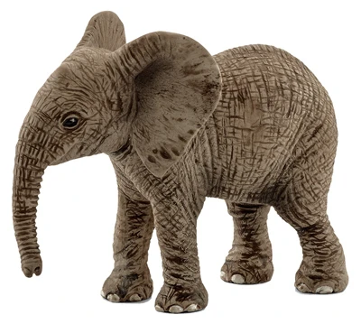 African Gray Elephant Calf Toy Animal Figure, Ages 3 & Up