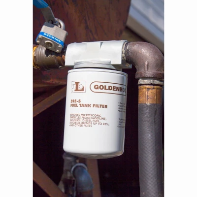 Goldenrod Spin-On Fuel Filter with 1 Inch Top Cap for Efficient Fuel Filtration