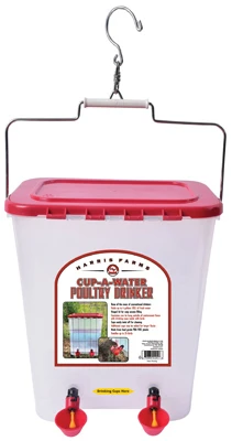 Cup-A-Water Poultry Drinker, 4 Gallons