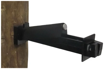 Wood Post 5 In. Insulator Extenders, Black, 15-Pk.