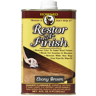 Restor-A-Finish Wood Finish, Ebony Brown, 16 oz.