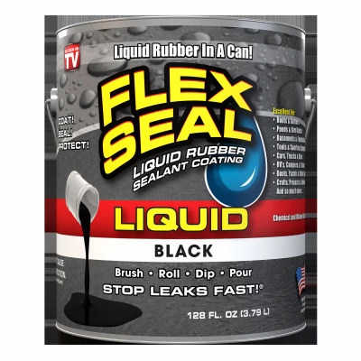 FLEX SEAL Liquid Rubber Sealant, Black, 1 GL