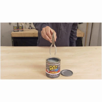 FLEX SEAL Clear Liquid Rubber Sealant, 16 Ounce Bottle, Waterproof Coating