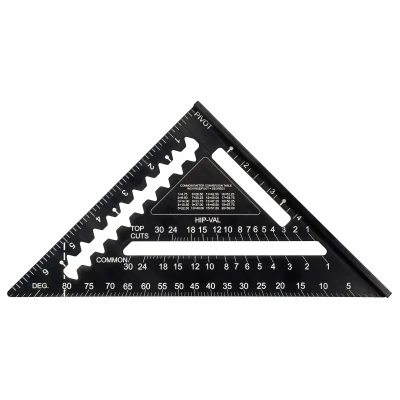 Johnny Square 7 In. Aluminum Professional Easy-read Rafter Square