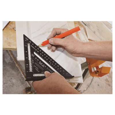 Johnny Square 7 In. Aluminum Professional Easy-read Rafter Square