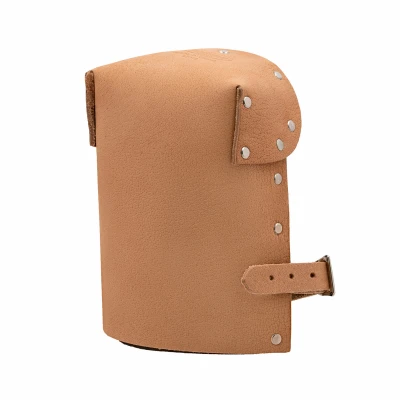 Pro Leather Knee Pads with Adjustable Straps for Durable Comfort and Protection