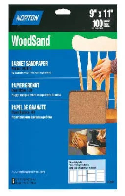 Garnet Wood Sanding Sheets, 150 Grit, 9 x 11 In., 5-Pk.