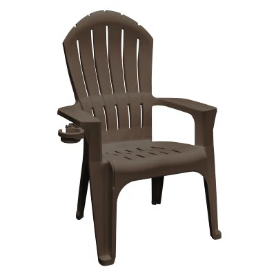 Big Easy Adirondack Chair, Ergonomic, Resin, Earth Brown