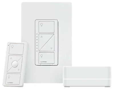 Caseta Clear Connect Wireless Dimmer Kit, With Smart Bridge