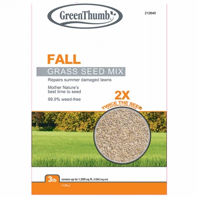 Fall Grass Seed, 3 Lbs., Covers 750 Sq. Ft.