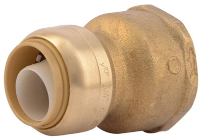 Push-Fit Pipe Connector, 3/4 x 1 In.
