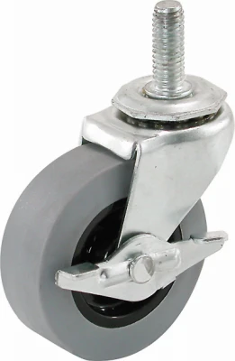 2-inch Tpr Caster With Brake And Threaded Stem, Model F24723