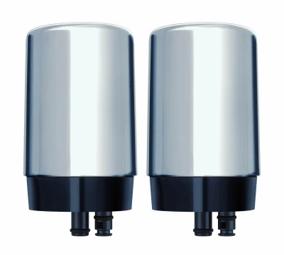 Chrome Faucet-Mount Water Filter, 2-Pk.