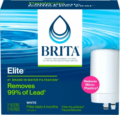 Faucet-mount Replacement Water Filter, White, Model 36311, 2-pack