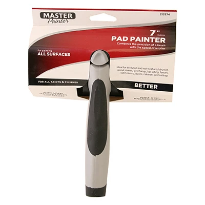 Pad Painter, Beveled Pad/Contour Grip, 7 In.