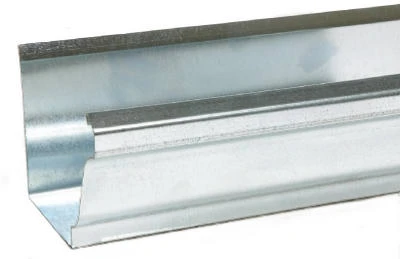 K-Style Gutter, Mill Finish Galvanized, 4-In. x 10-Ft.